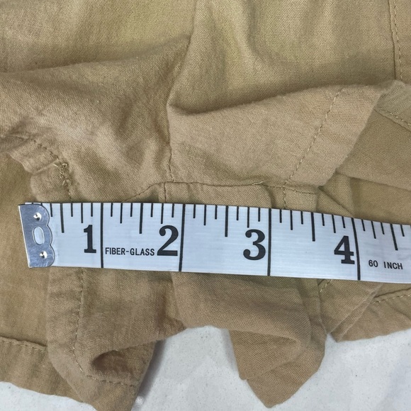 SHEIN Push-Buckle Belted Shorts, Khaki, Size Medium (6), Worn Once - Picture 7 of 8